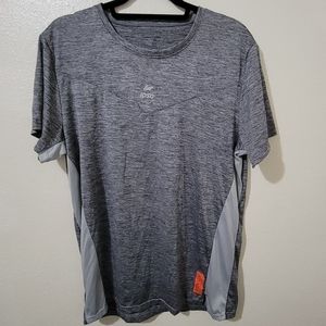 Ipso Mens Running Short Sleeve Gray Shirt Size XXL